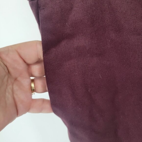 Paul Smith Slim-Fit Burgundy Cotton-Stretch Chinos Size 36 - Picture 6 of 8